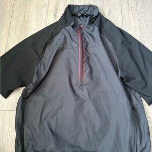 Sunice Black and Gray Windbreaker with Red Accent